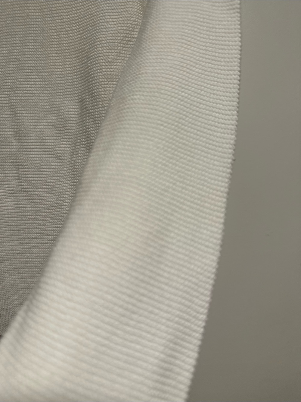 Eileen Fisher Sz: M Petite White Woven Italian Yarn 3/4 Sleeve Mock Neck Top. - Picture 7 of 11